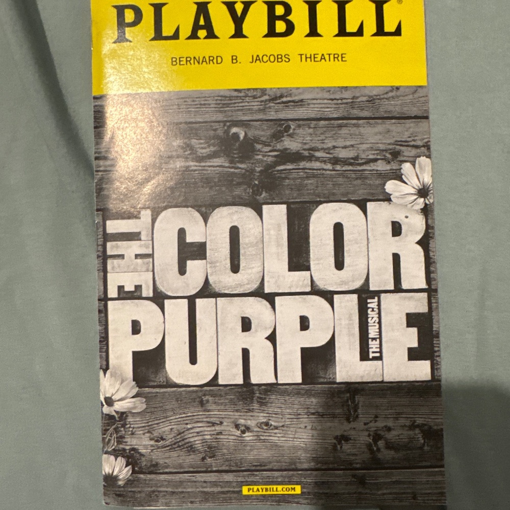 The Color Purple Broadway Playbill - Cynthia Erivo, Jennifer Holliday